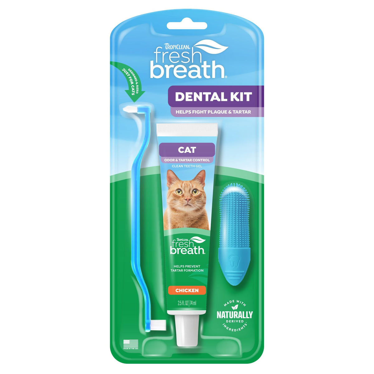Cat Toothbrush and Toothpaste Kit F7541