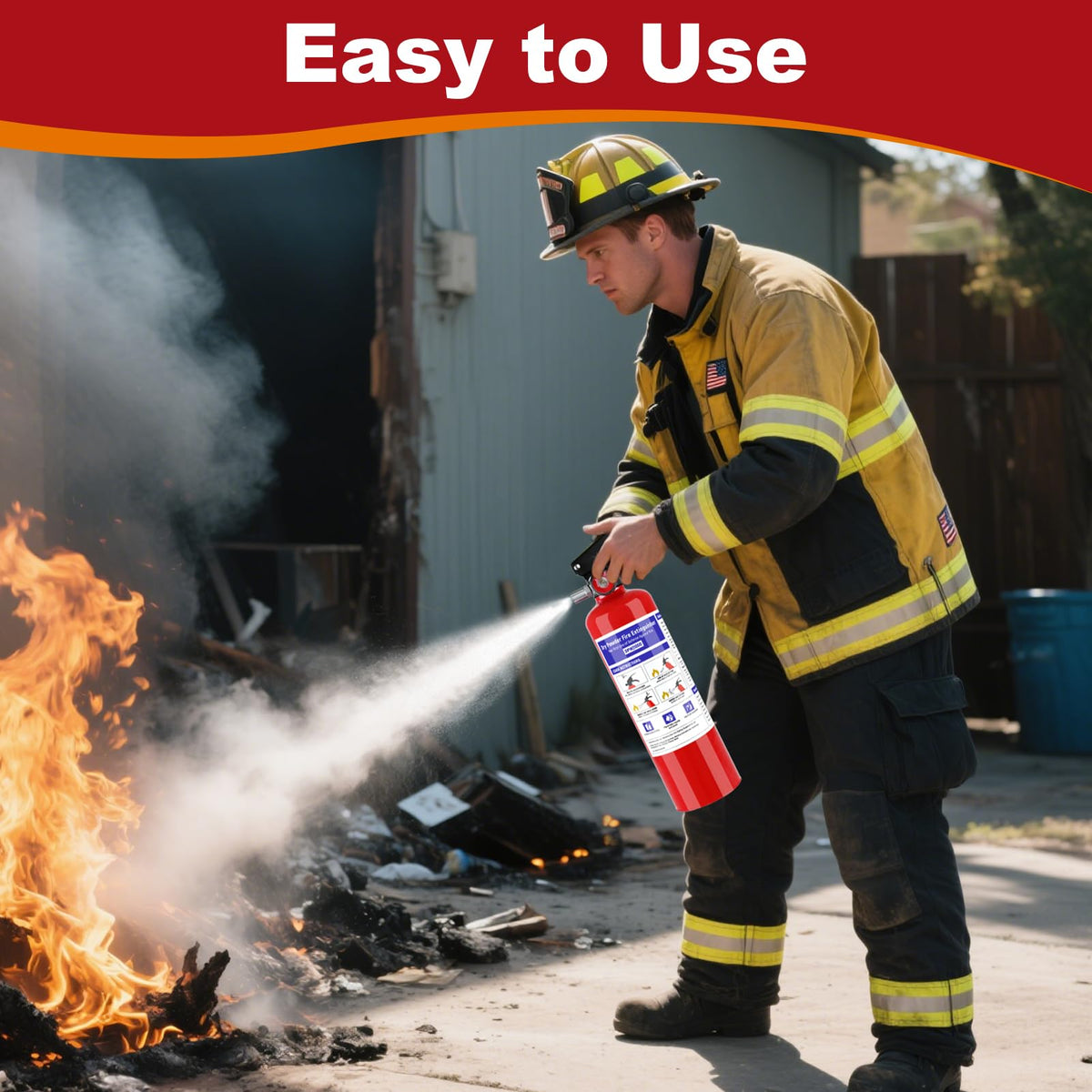 2 Pack 2.5 lb ABC Dry Chemical Fire Extinguisher H289391