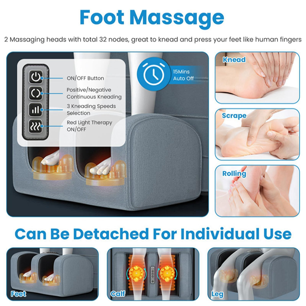 Full Body Electric Heating Vibration Massage Mat Cushion N5889