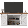 Bright White Mid Century Modern TV Stand for 65 Inch TV I3407