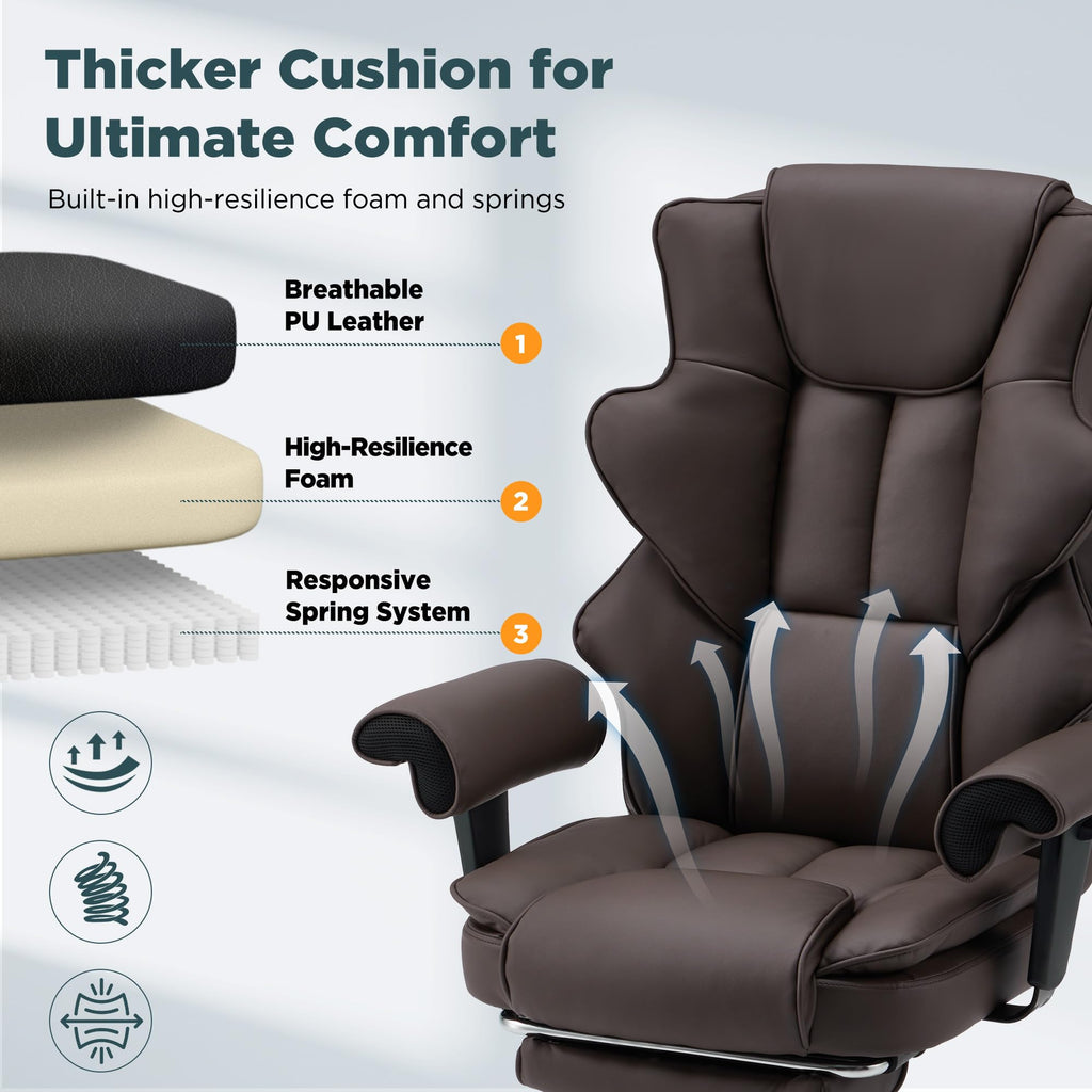 Brown Ergonomic Office Chair G1360