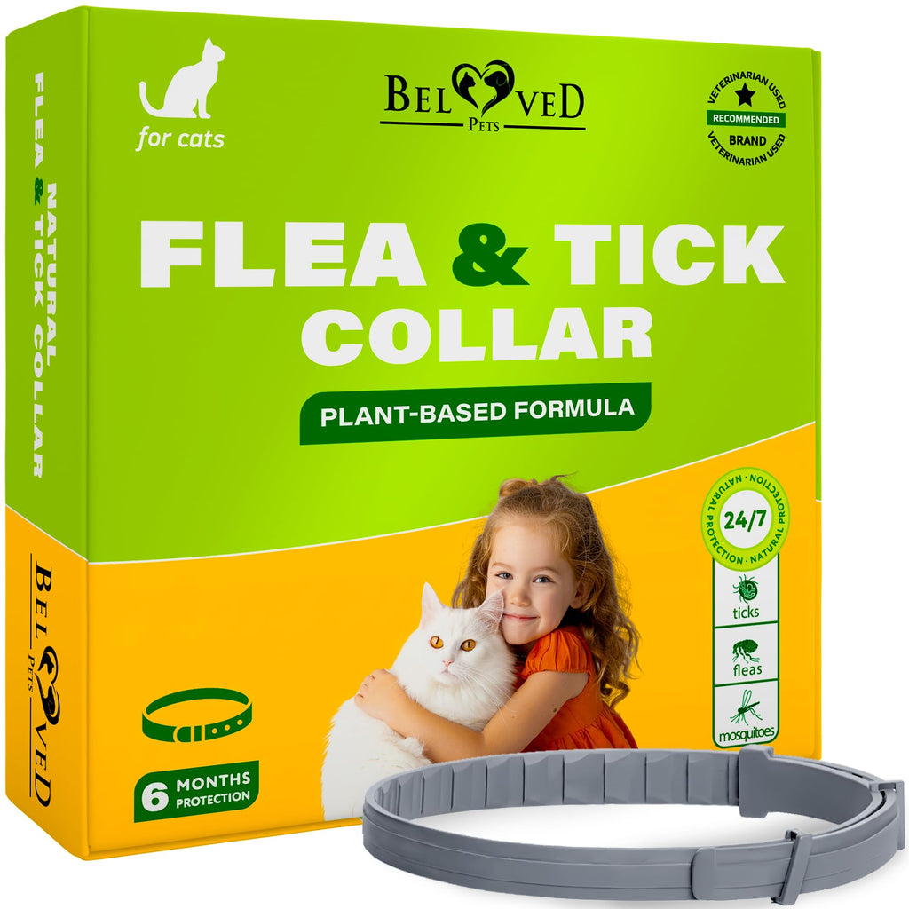 Natural Flea & Tick Collar for Cats 1 Pack M1082