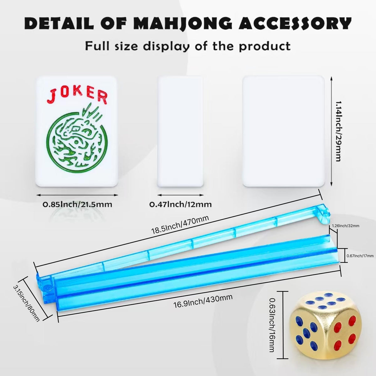American Mahjong Game Set with 166 Tiles X608120