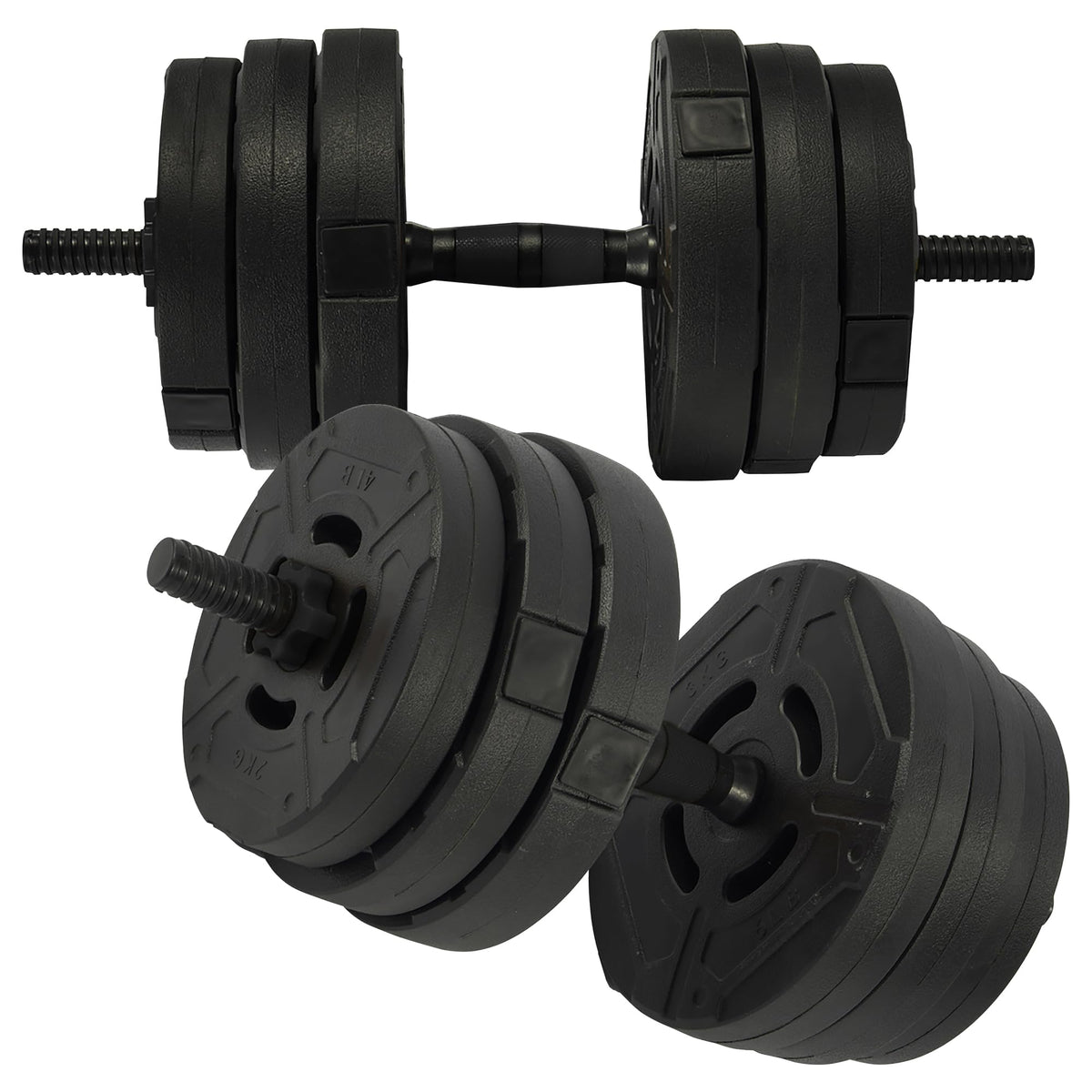 Adjustable Dumbbell Set 60 Lbs Black G423815