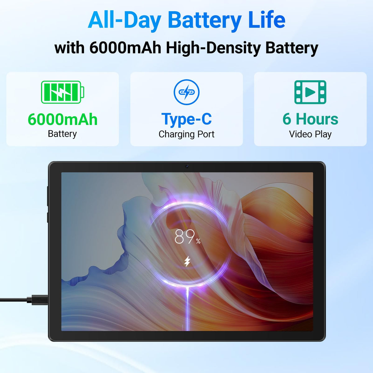 10.1" Android Tablet 24GB RAM 64GB ROM 6000mAh S5801