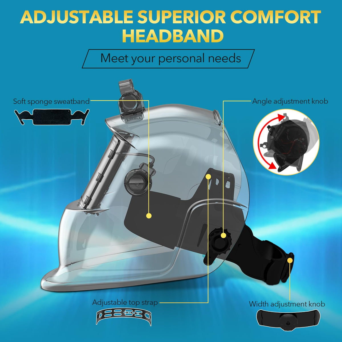 Welding Helmet Auto Darkening Solar Powered E788