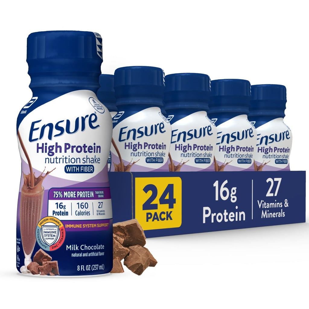 Chocolate Nutrition Shake with Fiber, 16g Protein, 8 fl oz, 24 Pack Y947090