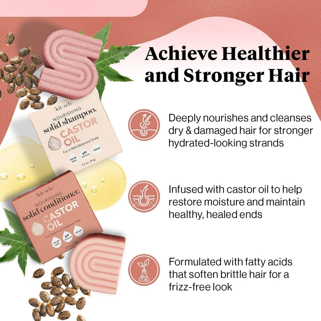 Castor Oil Shampoo and Conditioner Set J7225