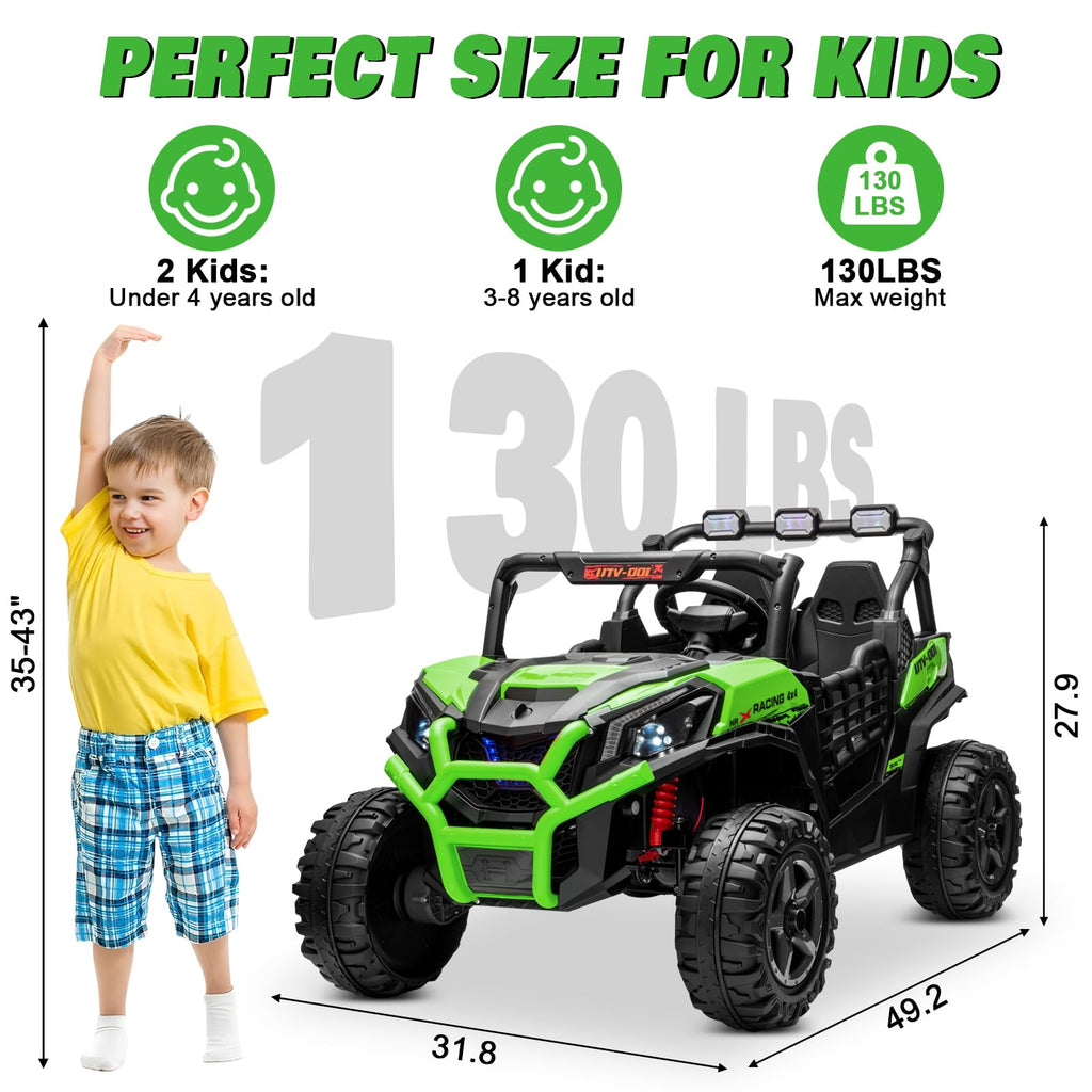 Green 2-Seater Ride On Car Truck B765436