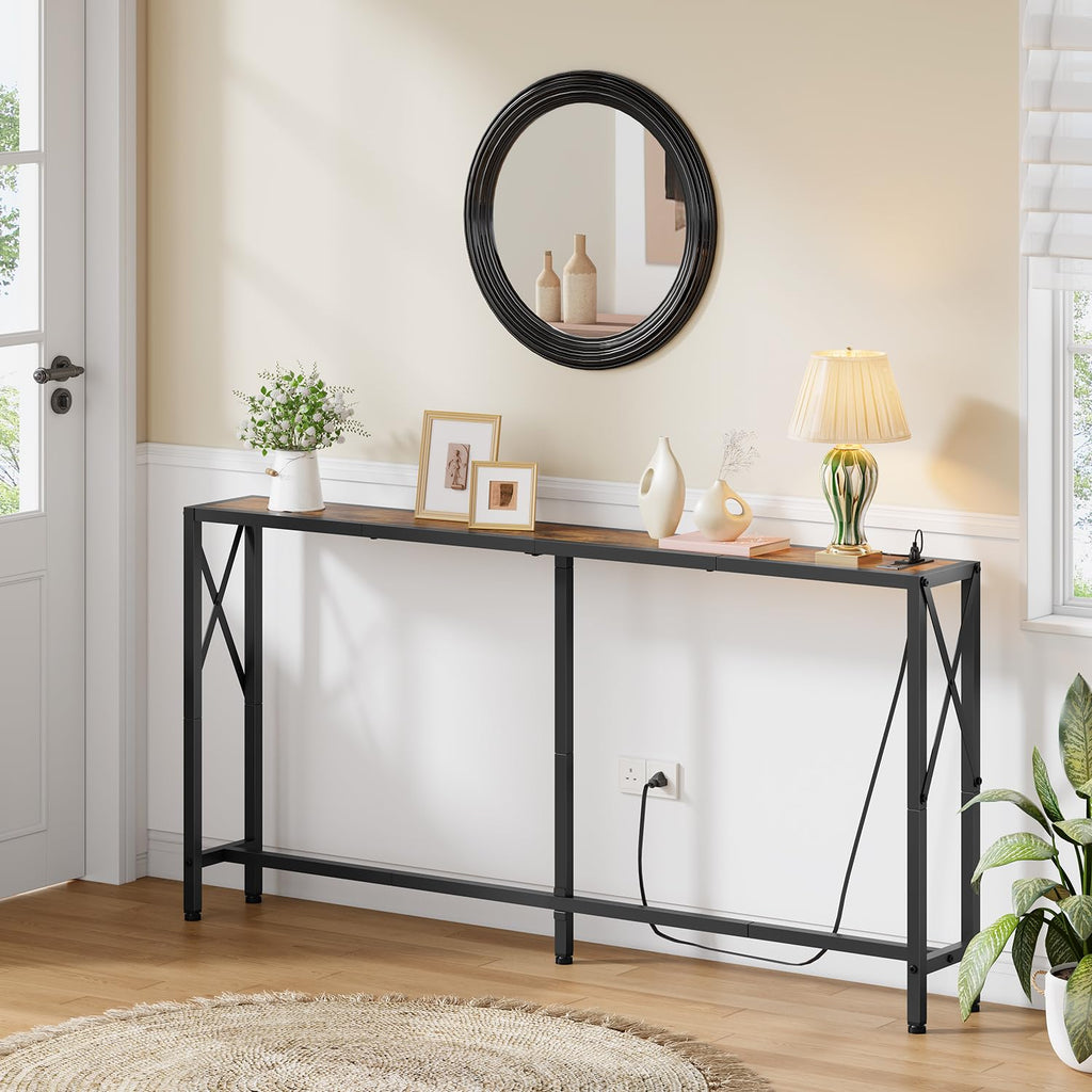 Narrow Console Table with Socket T843527