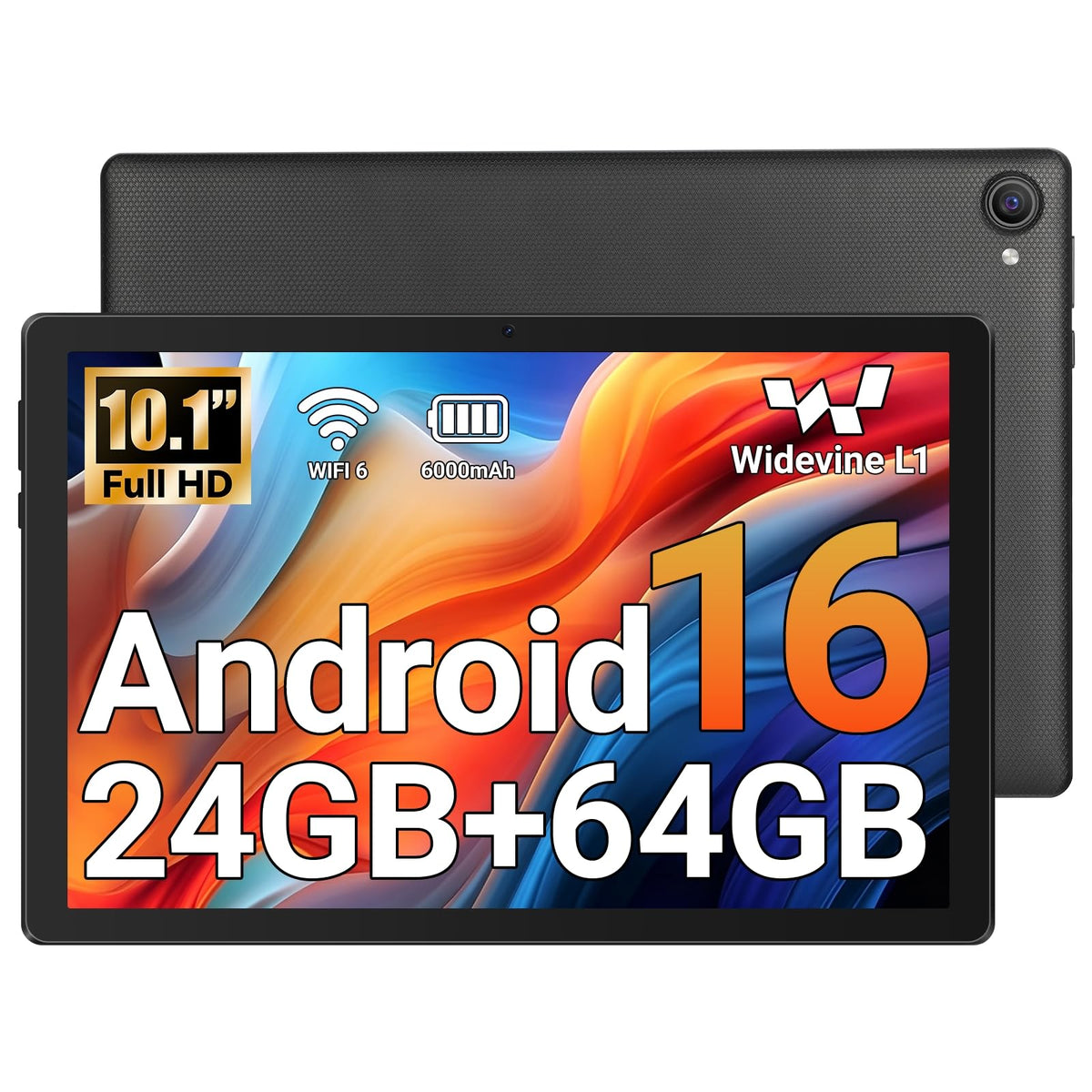 10.1" Android Tablet 24GB RAM 64GB ROM 6000mAh S5801