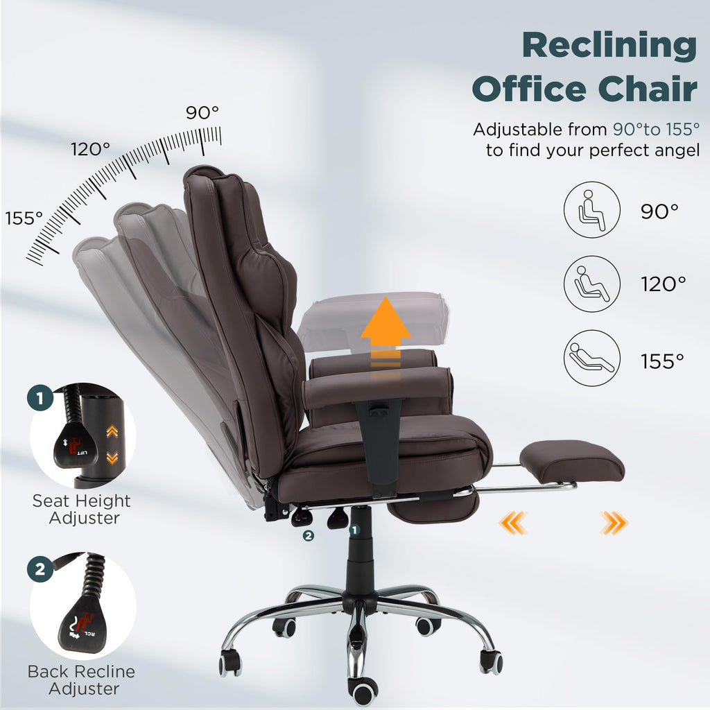 Brown Ergonomic Office Chair G1360