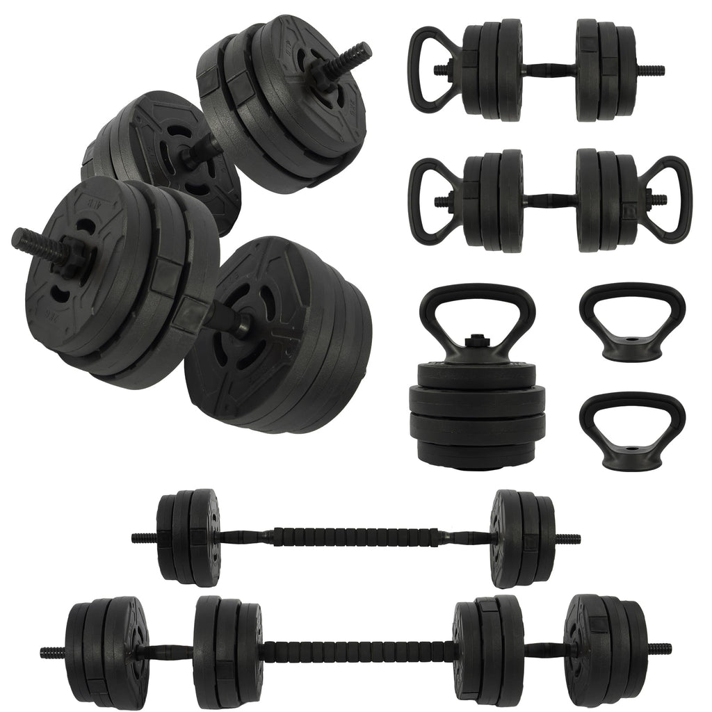 Adjustable Dumbbell Set 60 Lbs Black G423815