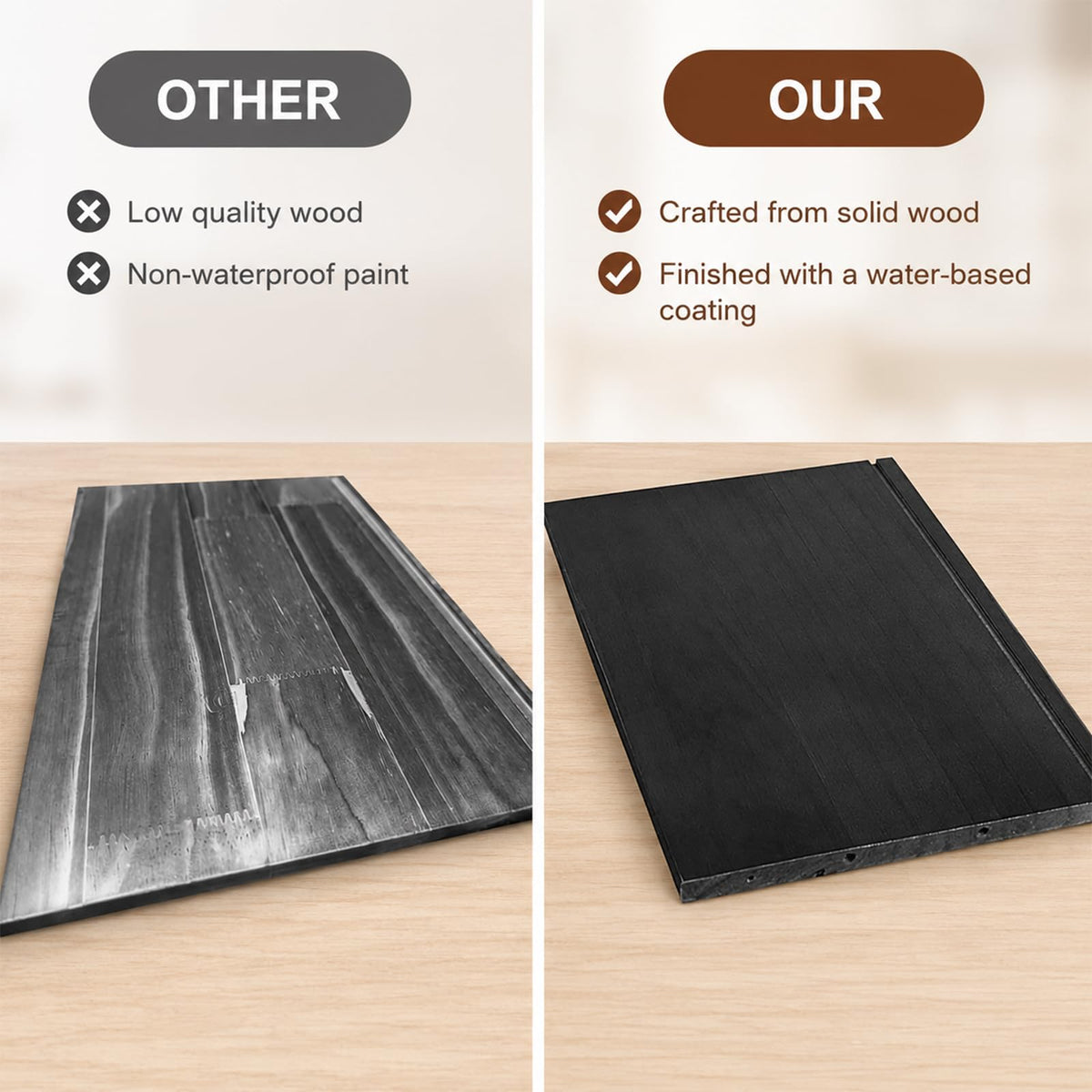 Wooden 2-Tier Bread Box with Window S904441