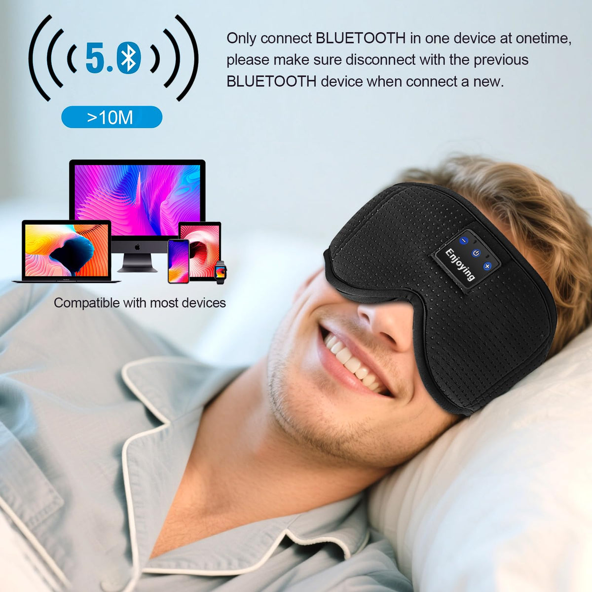 Sleep Mask with Bluetooth Headphones A102
