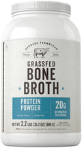 Grass Fed Bone Broth Protein Powder 35.2 oz 20g Protein Non-GMO Gluten Free J931