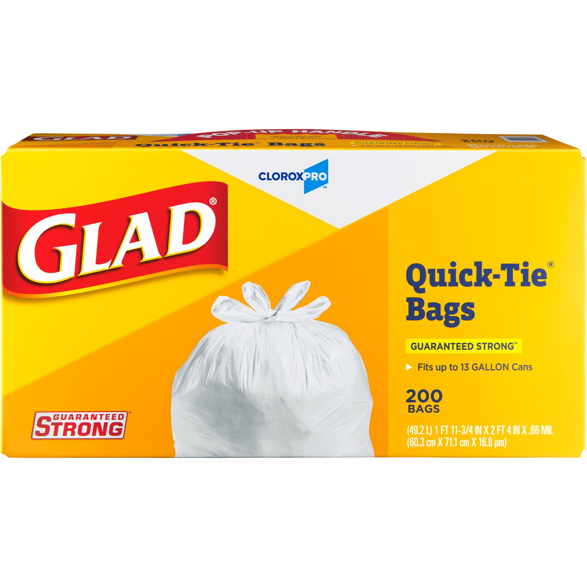 13 Gallon Tall Kitchen Trash Bags, 200 Count M370744