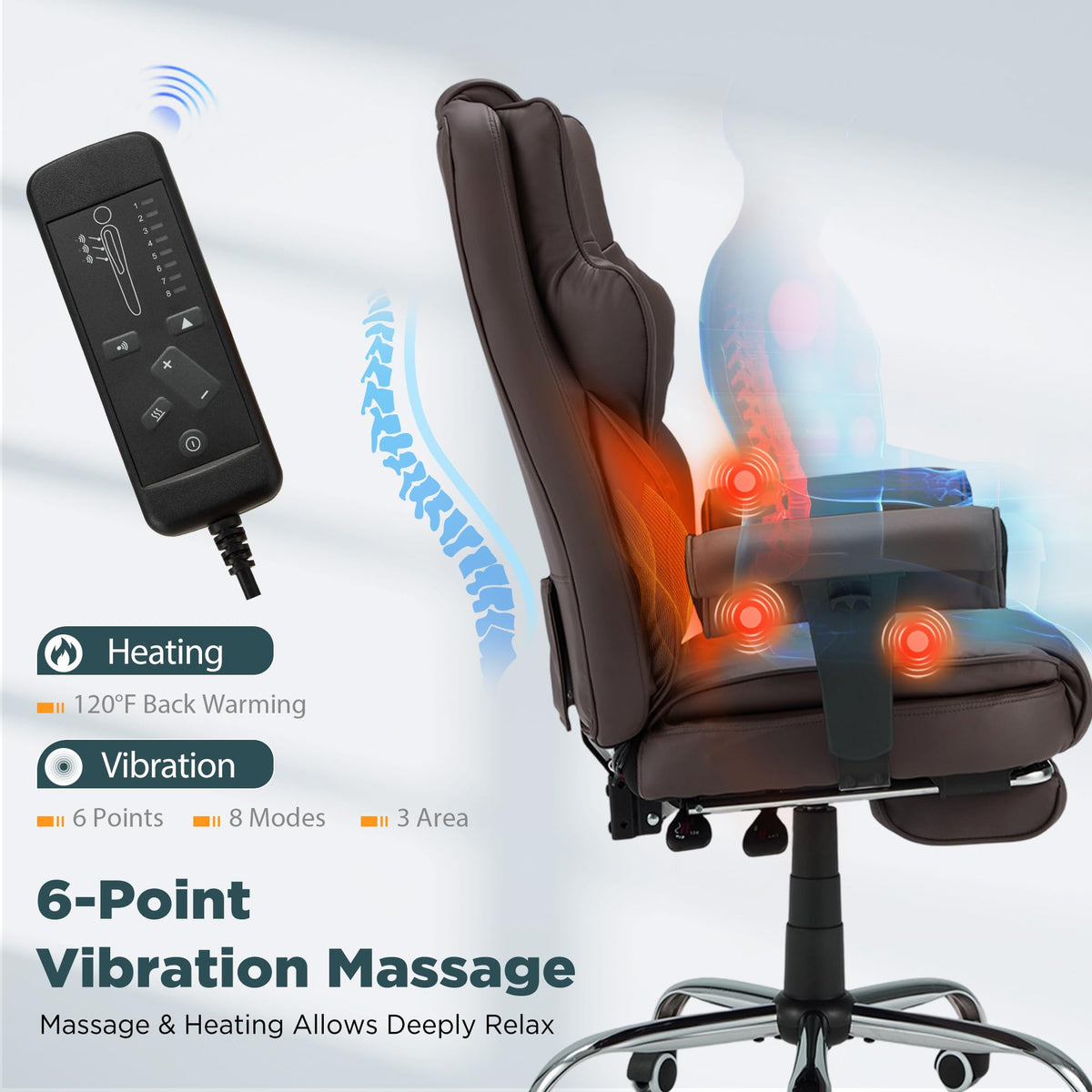 Brown Ergonomic Office Chair G1360