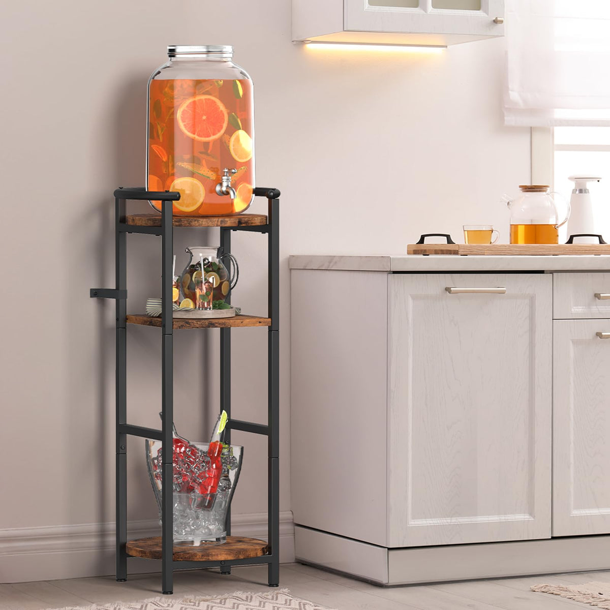 Wood Drink Dispenser Stand R525