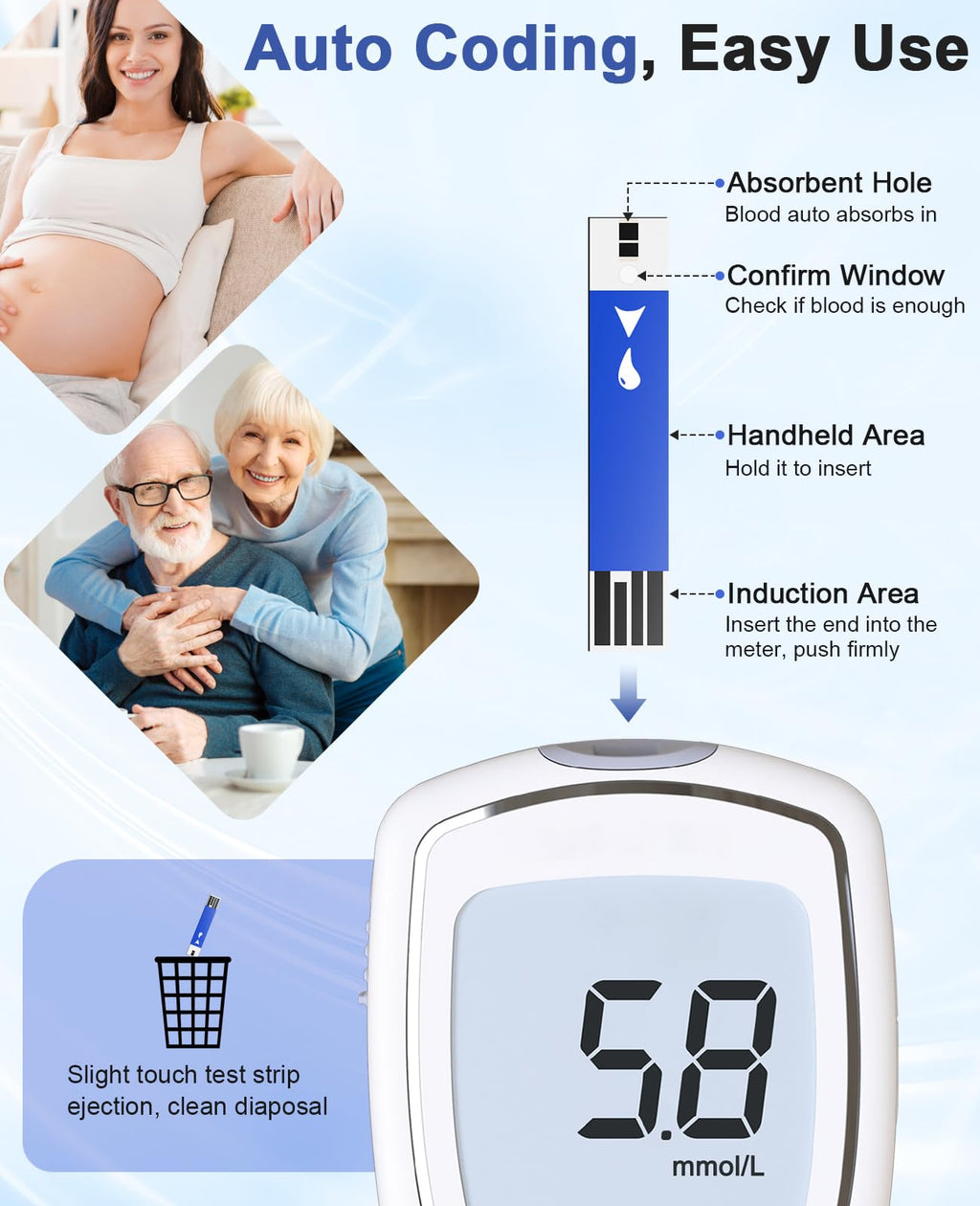 Blood Glucose Test Strips, 50 Count V609357