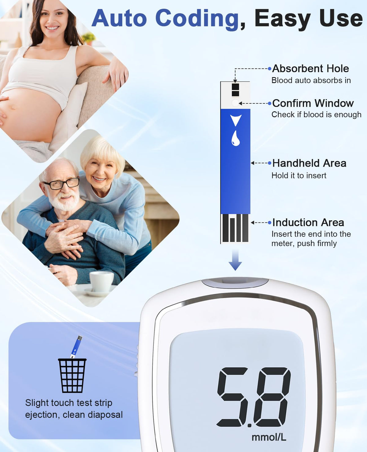 Blood Glucose Test Strips, 50 Count V609357