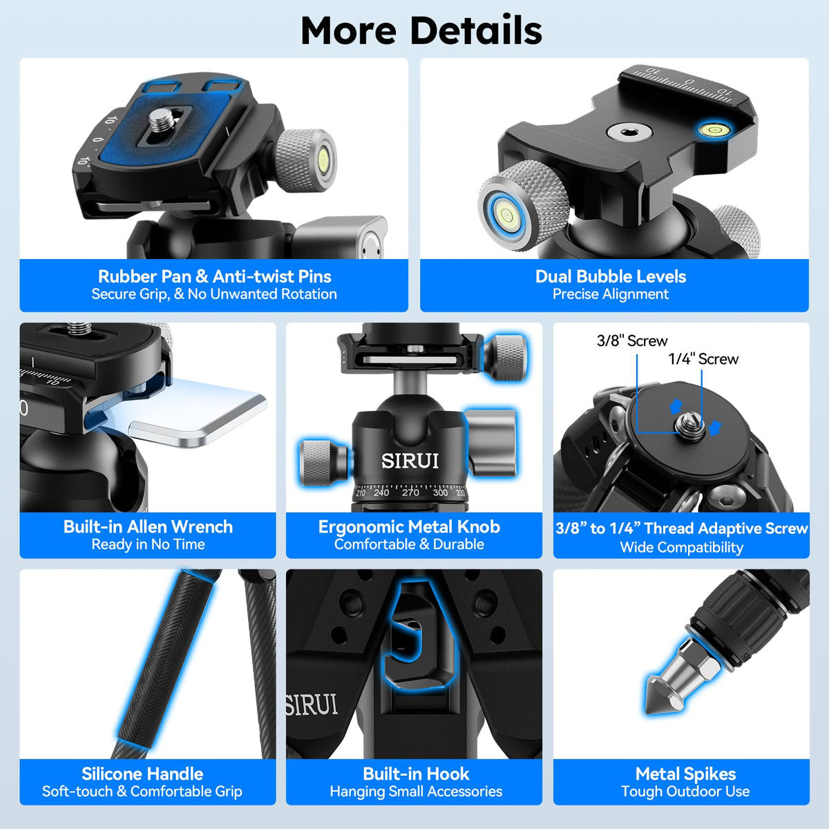 Carbon Fiber Travel Tripod with Quick Release Plate D1524