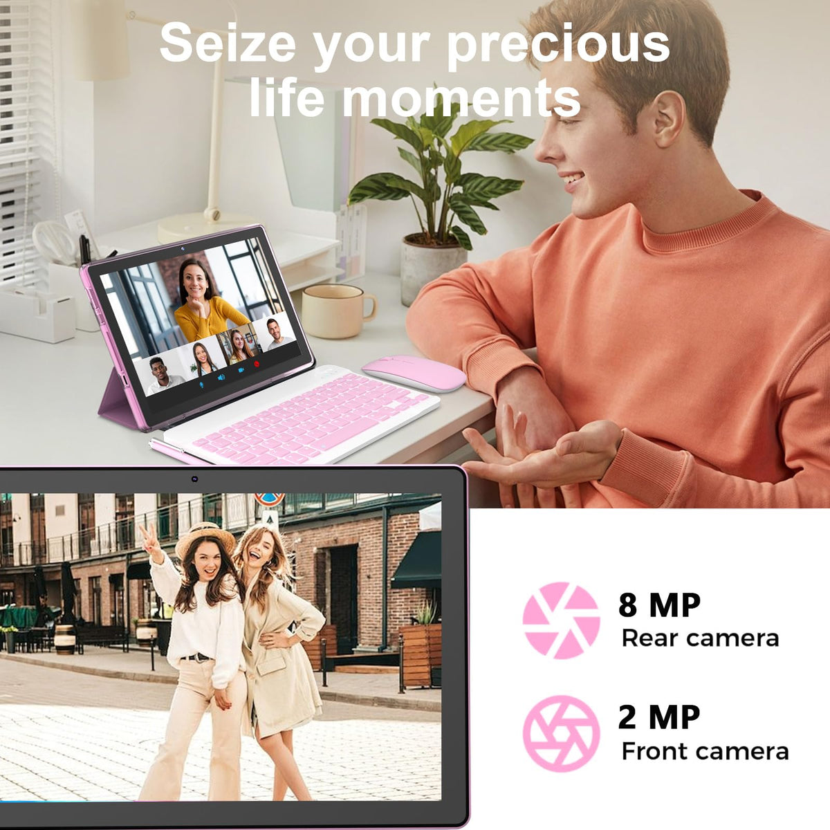 Android 16 Tablet 10 Inch 12 GB RAM 64GB ROM 2 in 1 Tablet PC T54901