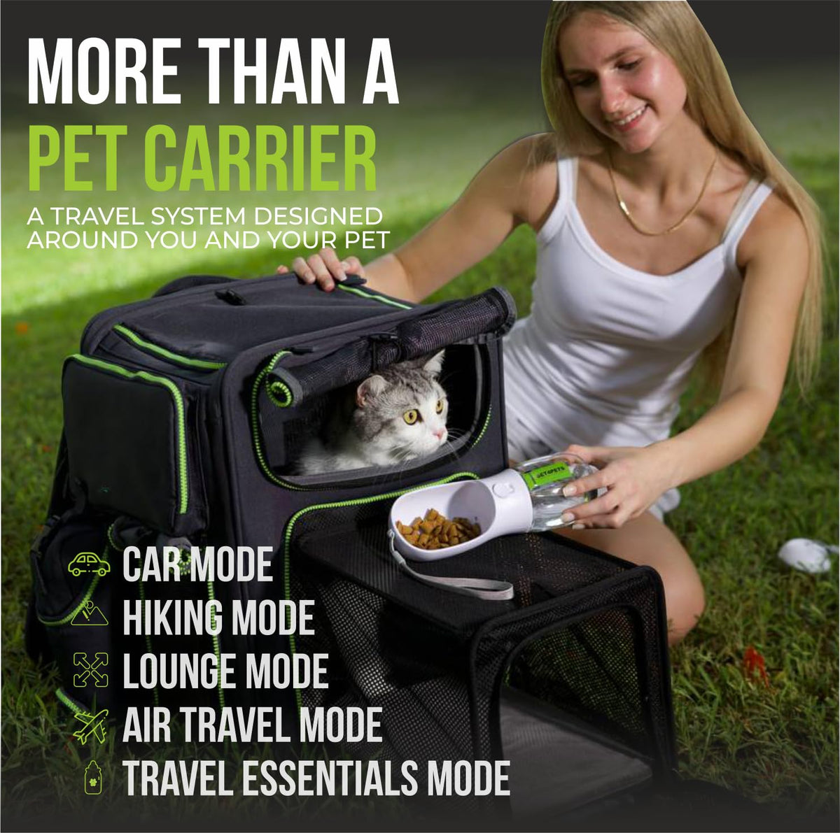Expandable Cat Carrier Backpack Q2416