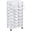 8 Tier Rolling Cart with Drawers I8124
