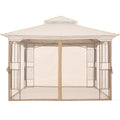 Beige 10x10 ft Gazebo Screen Walls Z17662