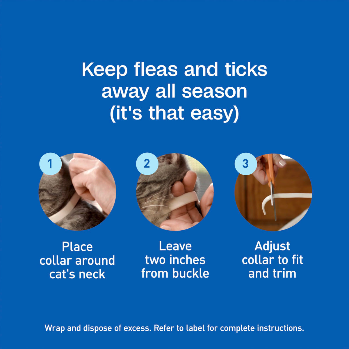 Adjustable Flea & Tick Collar for Cats X74107