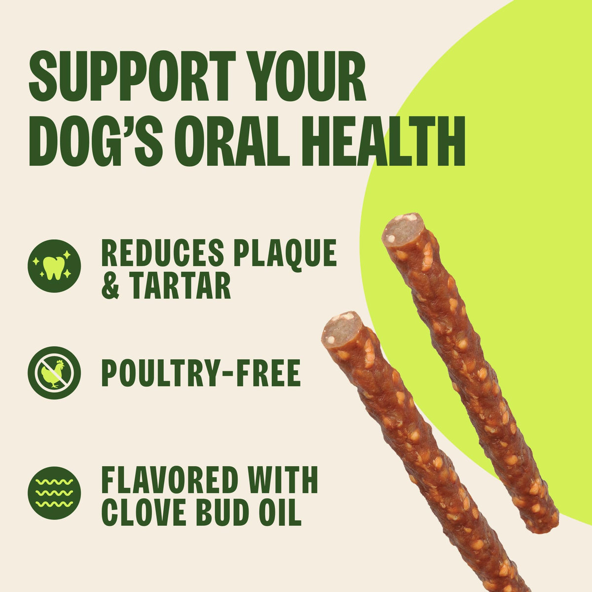 Natural Dog Dental Chews Small Size 14.81 oz 28 Count X292