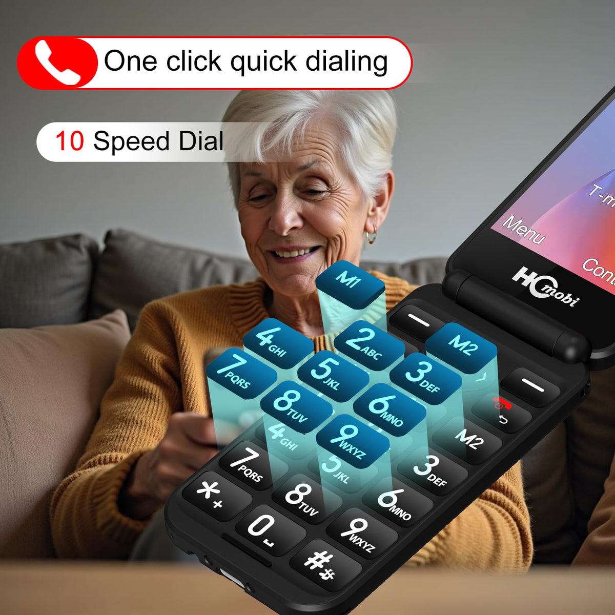 Unlocked Flip Phone Dual Screen K500