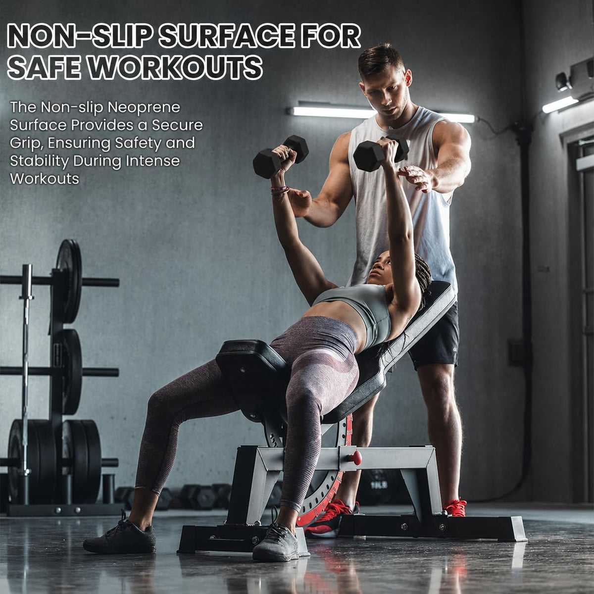 Neoprene Hexagon Dumbbells with Cast Ergo Handle B321627
