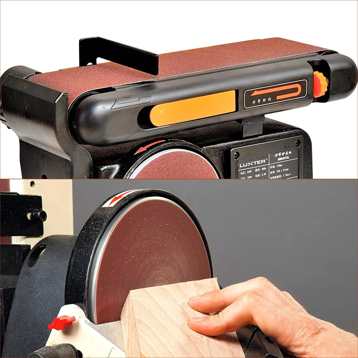 4x36 Inch Aluminum Oxide Sanding Belts and 6 Inch No-hole Sanding Discs J274