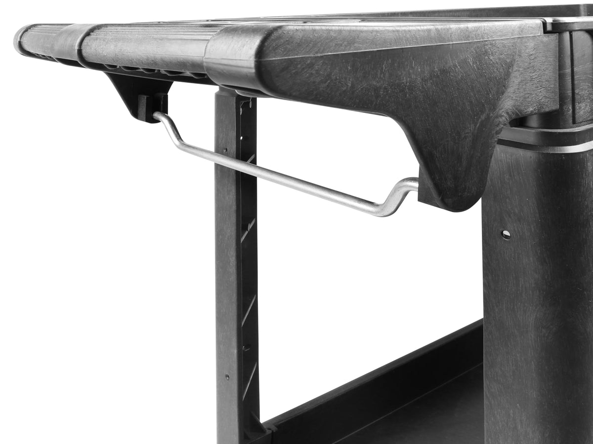 Heavy Duty 2-Shelf Polypropylene Utility Cart 500 lb Capacity V57909