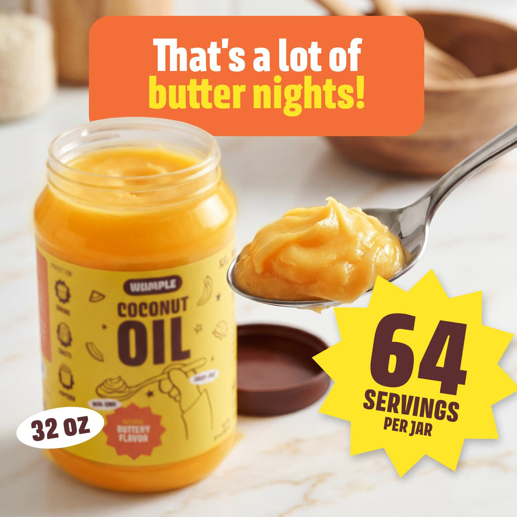 Natural Butter Flavored Coconut Oil 32 oz N728438