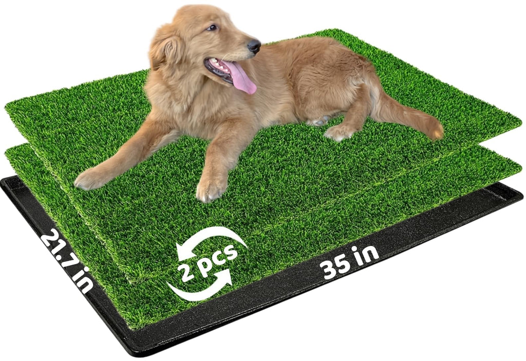 Dog Grass Pad with Tray 2-Pack 35 x 21.7 in P6551