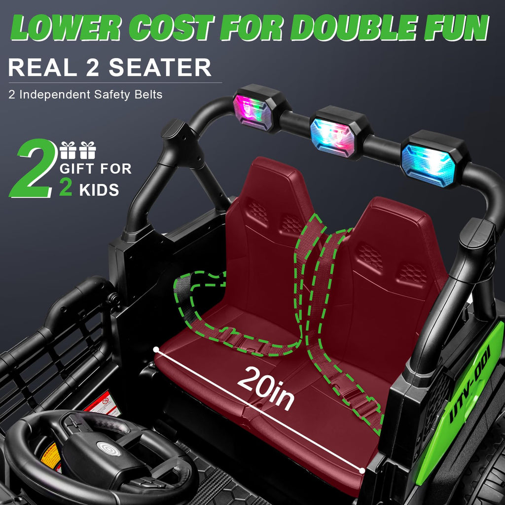 Green 2-Seater Ride On Car Truck B765436