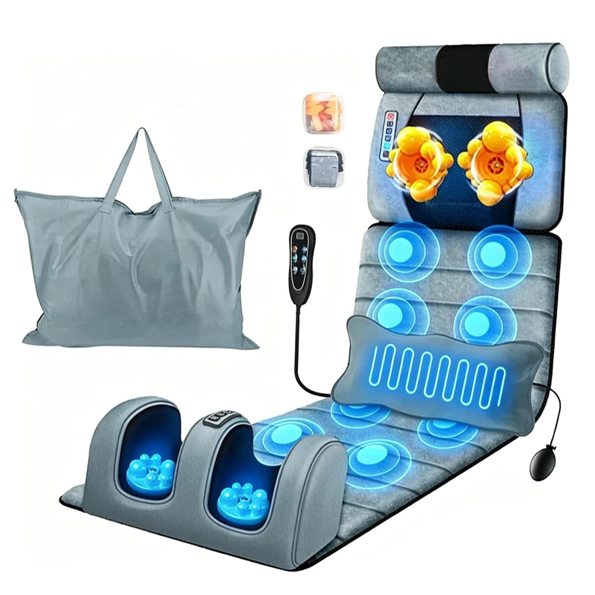 Full Body Electric Heating Vibration Massage Mat Cushion N5889