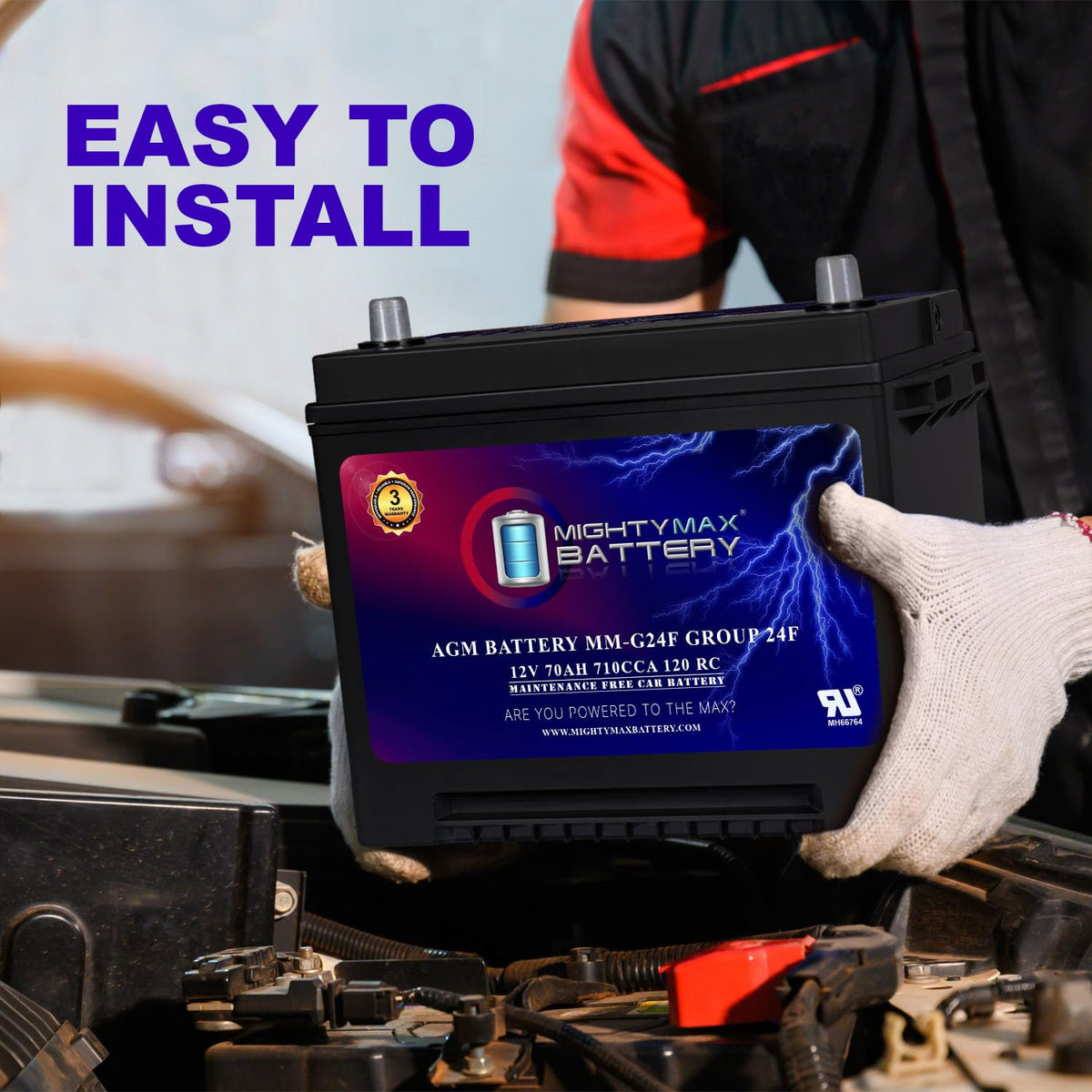 12V 70Ah AGM Replacement Battery S11876