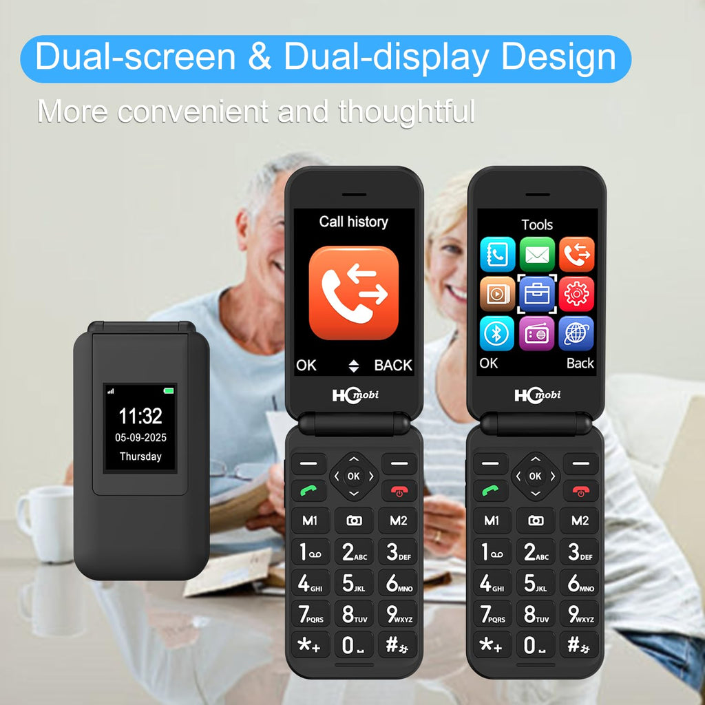 Unlocked Flip Phone Dual Screen K500