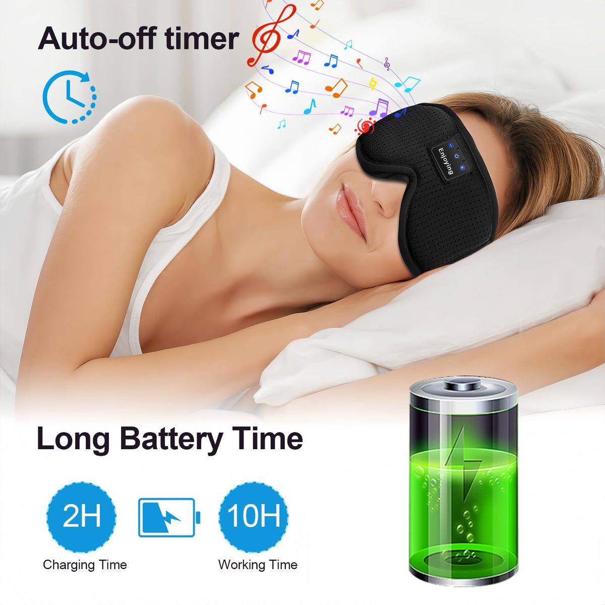 Sleep Mask with Bluetooth Headphones A102