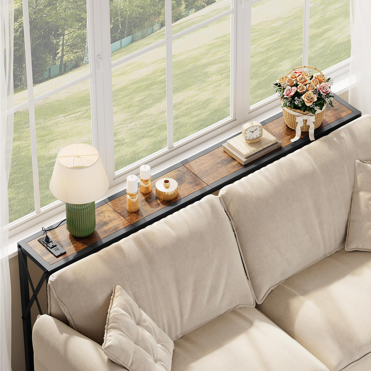Narrow Console Table with Socket T843527