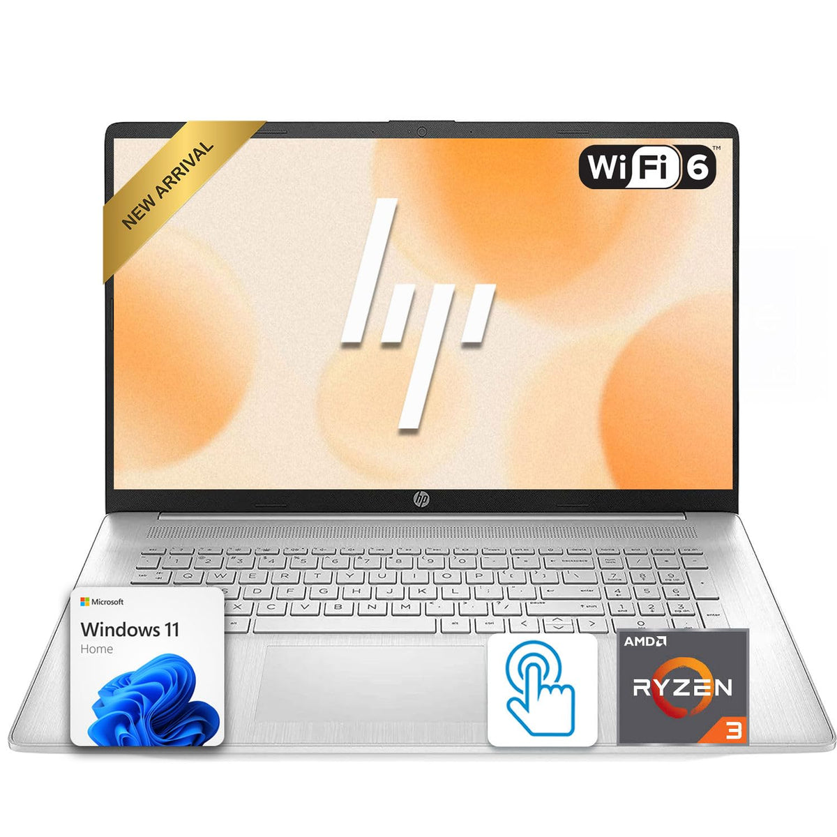 17.3" Touchscreen Laptop AMD Ryzen 3 16GB RAM 512GB SSD V15685