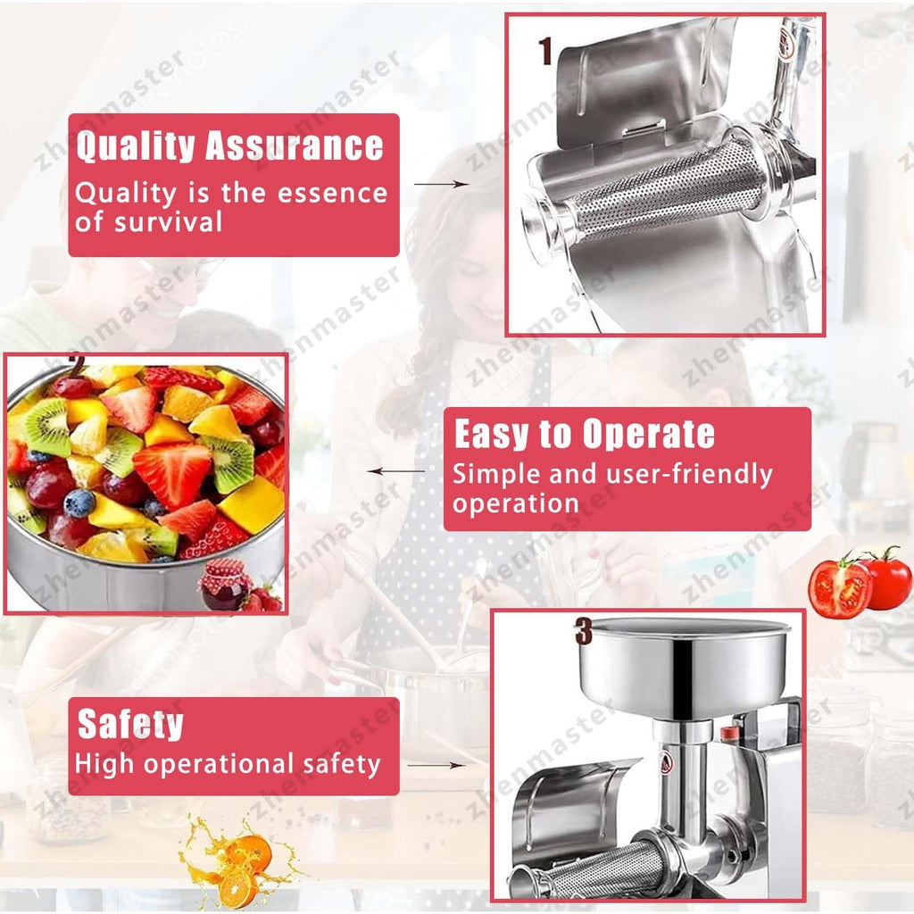 450W Stainless Steel Electric Juicer J789418