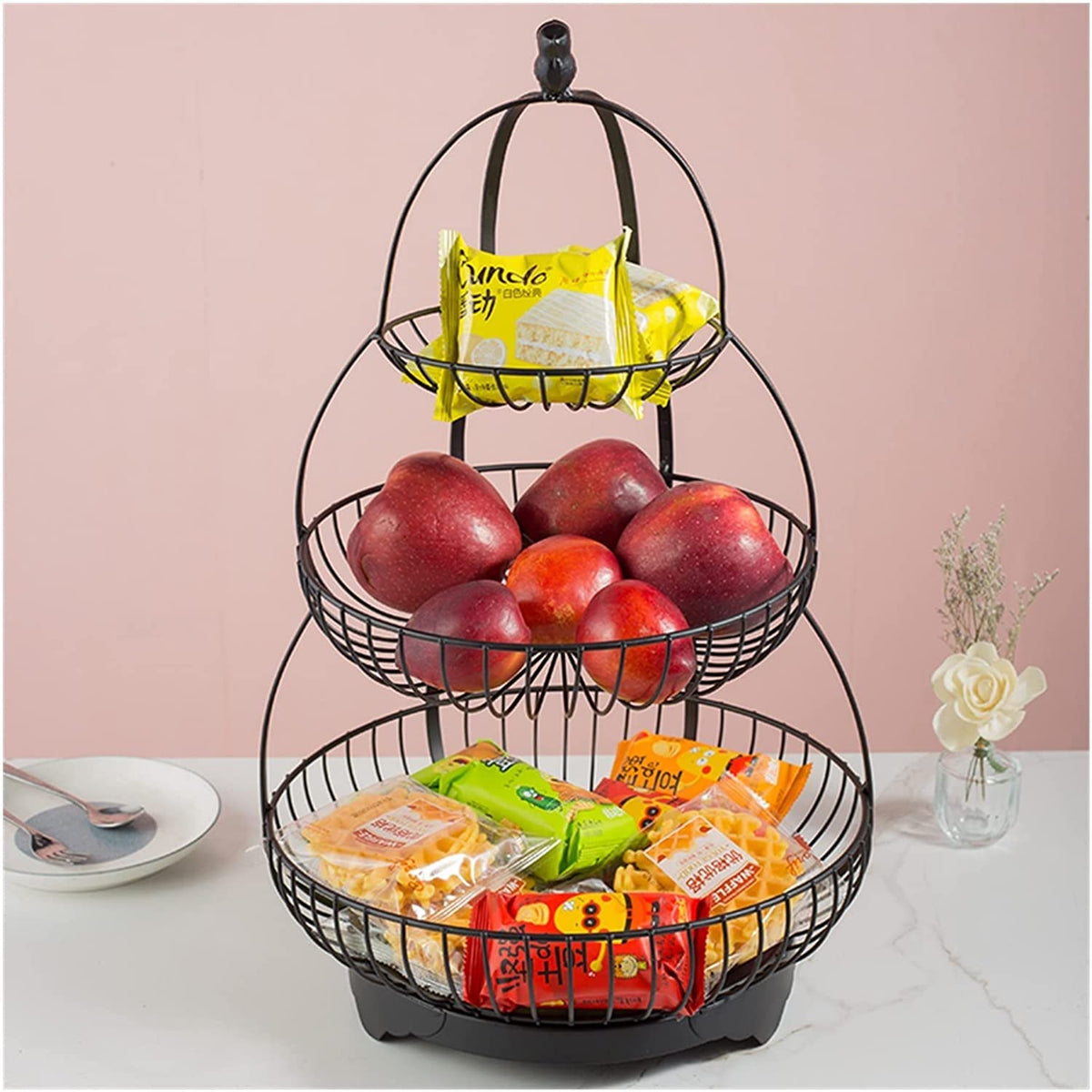 3-Tier Metal Fruit Basket T7031