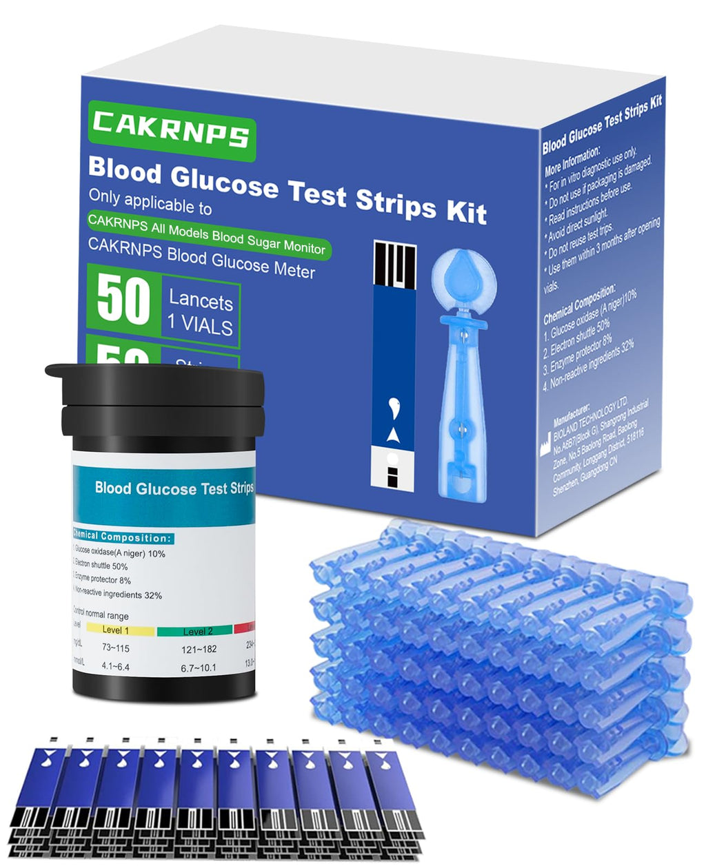 Blood Glucose Test Strips, 50 Count V609357