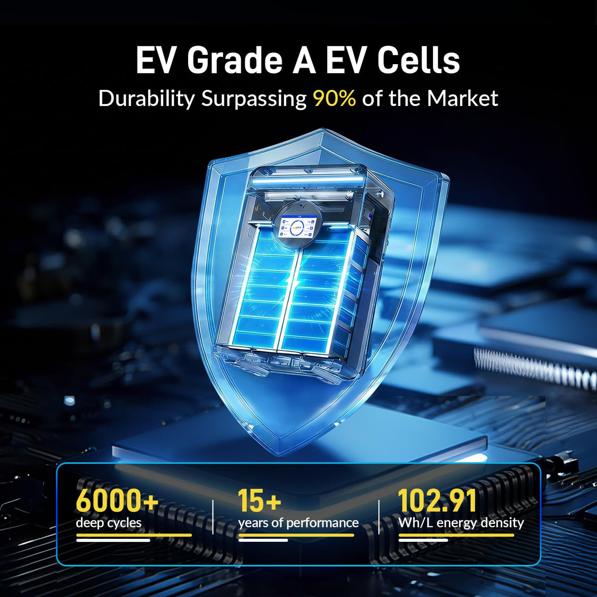 48V 100Ah LiFePO4 Lithium Battery with Bluetooth H906