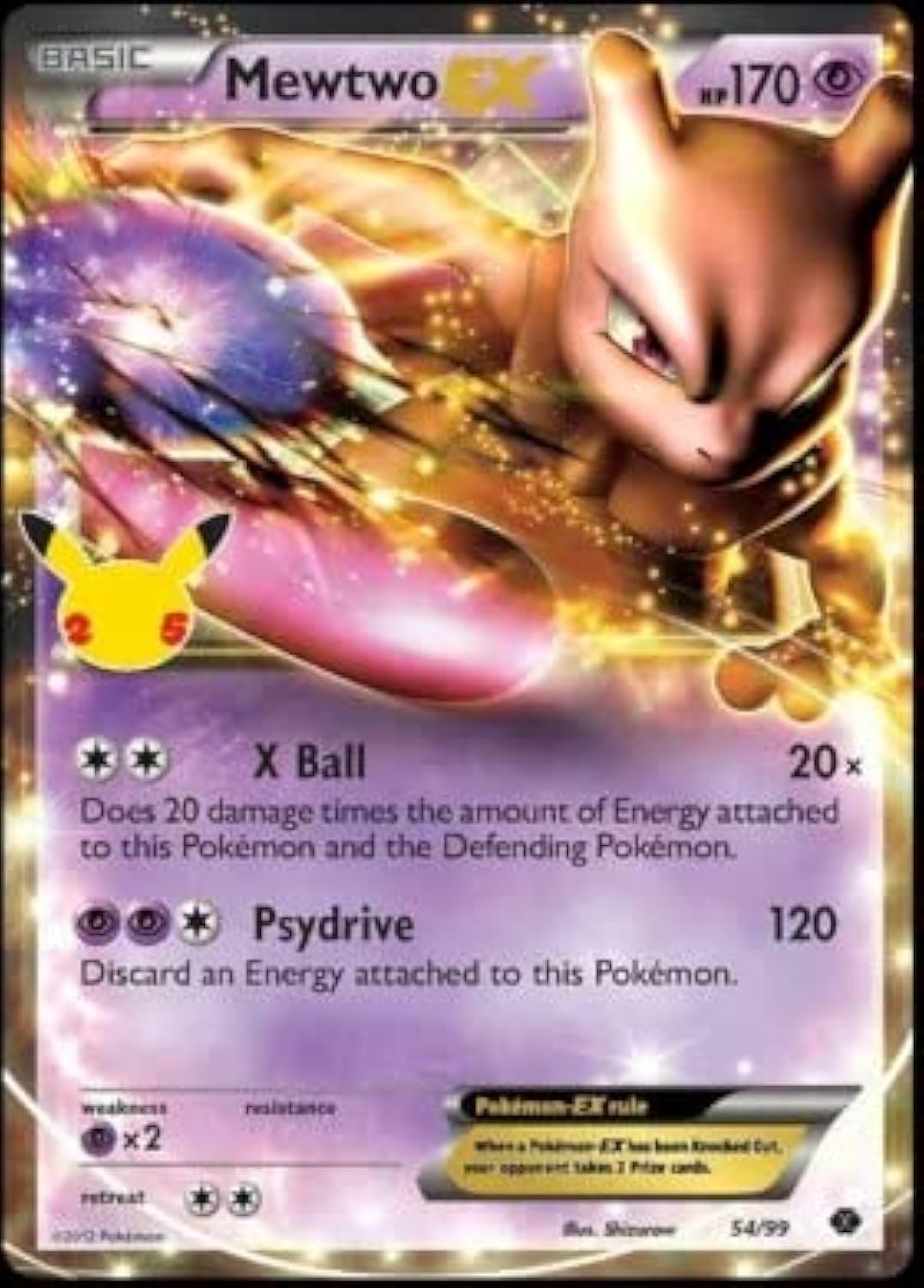 Pokemon Mewtwo EX 54/99 N6588